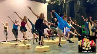 The Encore's production of 42nd Street in Rehearsal