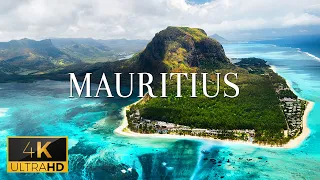 FLYING OVER MAURITIUS (4K UHD) - Soothing Piano Music With Stunning Beautiful Natural Videos For TV