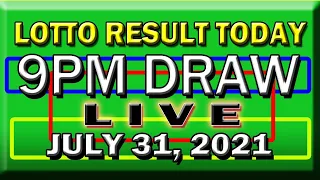 LOTTO RESULT TODAY LIVE 9:00 PM DRAW   JULY 31, 2021| LOTTO DRAW RESULT TODAY