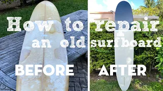 How to restore a broken surfboard - Full Tutorial