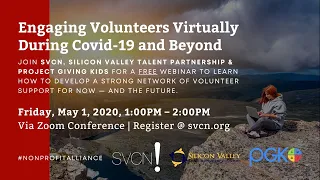 Engaging Volunteers Virtually During Covid-19 and Beyond