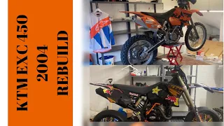 KTM EXC 450 2004 Rebuild / KTM EXC 450 Umbau ( Neuaufbau )