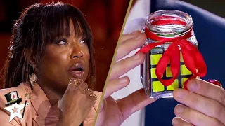 GOLDEN BUZZER Magician CONFUSES The Judges with a Rubik's Cube on Sweden's Got Talent!