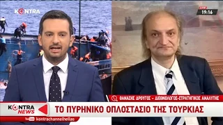 Ο Αθανάσιος Δρούγος στο Kontra Channel για  προσφυγικό και Ελληνοτουρκικά