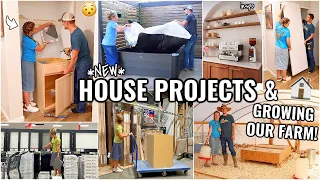 STARTING A *KITCHEN MAKEOVER*!!🏠 NEW HOUSE PROJECTS & GROWING OUR FARM