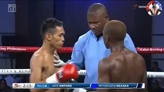 🇵🇭Jake Amparo vs 🇿🇦Mthokozisi Ngxaka | Full fight highlights