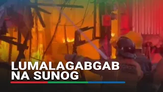 Lumalagablab na sunog sa residential area sa Quezon City | ABS-CBN News