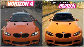 Forza Horizon vs Forza Horizon 4 | BMW M3 GTS E92 | Sound & Gameplay Comparison