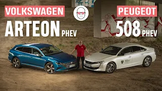 Peugeot 508 PHEV vs VW Arteon PHEV test PL Pertyn Ględzi