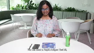 Doing a 15 minute Rapid Antigen Test - Tamil