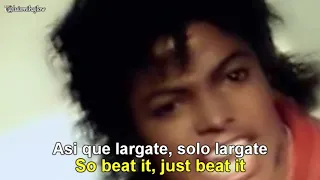 Michael Jackson - Beat It  [Lyrics English - Español Subtitulado]