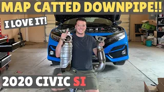 MAPerformance Downpipe INSTALL and FIRST IMPRESSIONS | 10th Gen Civic Si