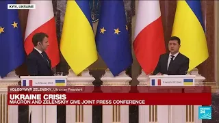 Ukraine crisis: Macron and Zelensky give joint press conference • FRANCE 24 English