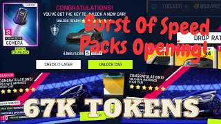 Asphalt 9 Opening Packs Burst Of speed GEMERA (67K tokens)