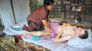 "This will be painful, Sir" | ASMR Traditional Khmer massage in Cambodia