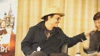 Johnny Depp- Mortdecai Press Conference, Japan