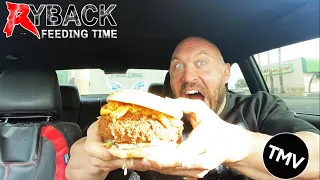 The Mother Load Chicken & Mac n Cheese Sandwich with Fries Mukbang Ryback Feeding Time Orbs Sighting