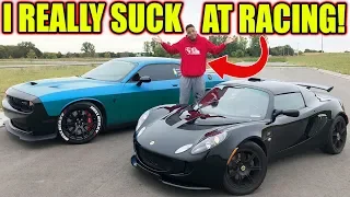 I RACED A LOTUS EXIGE IN MY HELLCAT & YOU WON'T BELIEVE WHAT HAPPENED NEXT!!