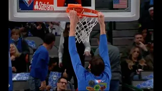 Boban Marjanović Tries To Fix Rim After Luka Doncic Realizes The Rim Was Tilted 😂