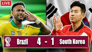 BRAZIL 4-1 SOUTH KOREA | LIVE UPDATES & REACTIONS | QATAR WORLD CUP 2022