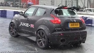 Nissan Juke-R DRIFTS, Accelerations and Revs!