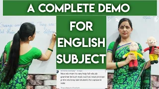 Complete English Demo class for classes 6 to 8