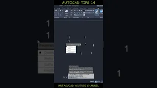 AutoCAD Tips 14 Auto Sequential Numbering #Shorts