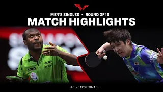 Quadri Aruna vs Tomokazu Harimoto | MS R16 |  Singapore Smash 2023