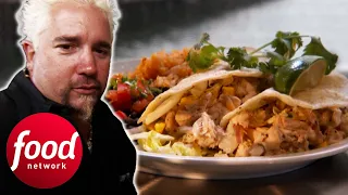 Guy Needs To LAY DOWN After Eating An Entire DELICIOUS Fish Taco | Diners, Drive-Ins & Dives