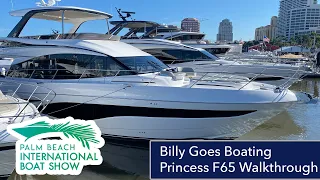 All New Princess Yachts F65 Walkthrough at 2023 Palm Beach International Boat Show