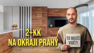 Jak vypadají byty na okraji Prahy? Prohlídka moderního 2+kk s terasou a nadstandardním vybavením