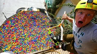 GIANT BALL PIT VS INSANE SCOOTER TRICKS! ft. Funk Bros