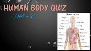 HUMAN BODY QUIZ  ( Part - 2 )