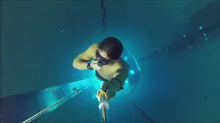 Y-40 Gopro dive. deepest pool on Earth