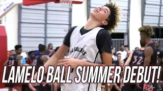 LaMelo Ball Triple Double (7 THREES) - Summer AAU Debut FULL HIGHLIGHTS (36 Pts/14 ast/10 reb)