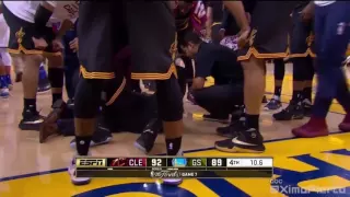 LeBron James injured   Cavaliers vs Warriors   Game 7   June 19, 2016   2016 NBA Finals