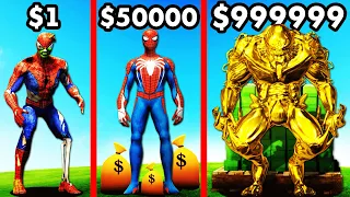 From $1 SPIDERMAN To $1,000,000 In GTA 5