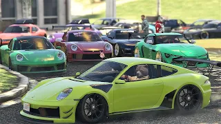 We Did Another Car Meet With Only Tuners DLC Cars - GTA Online