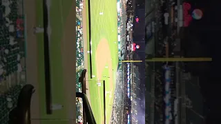 Goose flies into scoreboard Detroit Comerica Park