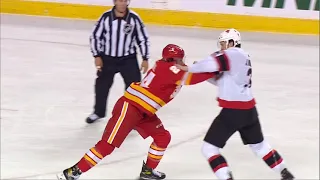 NHL Fight - Senators @ Flames - Brown vs Ritchie - 19 04 2021