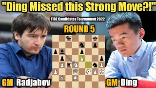 FIDE Candidates Tournament 2022 | Teimour Radjabov VS Ding Liren | Round 5