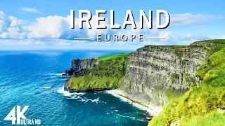 FLYING OVER IRELAND (4K UHD) - Relaxing Music Along With Beautiful Nature Videos - 4K Video HD