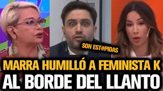 MARRA HUMILLÓ A UNA ZURDA FEMINISTA Y LA DEJÓ AL BORDE DEL LLANTO