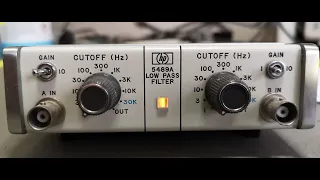 HP 5489A Low Pass Filter 1Hz 30kHz two channels test teardown