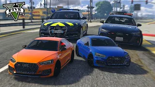 AUDI RS5 MINIATURE VS GENDARMERIE | GTA V RP MOD