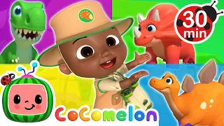 Cody's Rainbow Color Dinosaur Song | Dinoland Safari | CoComelon Nursery Rhymes & Kids Songs