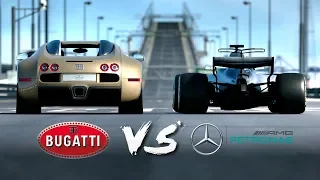 Bugatti Veyron VS Mercedes AMG F1 Car | Drag Race #6