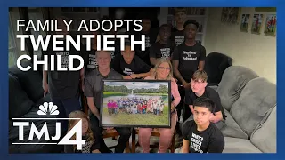 Family in Brookfield adopts 20th foster child