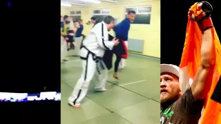 Conor McGregor striking training for UFC 196 Dos Anjos 2016