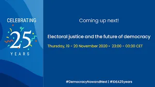 Electoral justice and the future of democracy